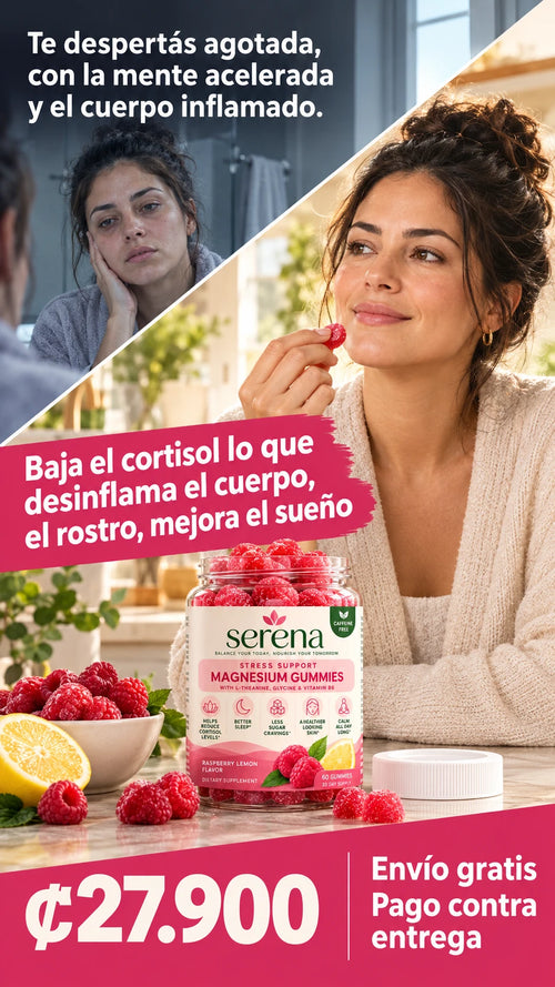 Baja el cortisol lo que desinflama el cuerpo, el rostro, mejora el sueño